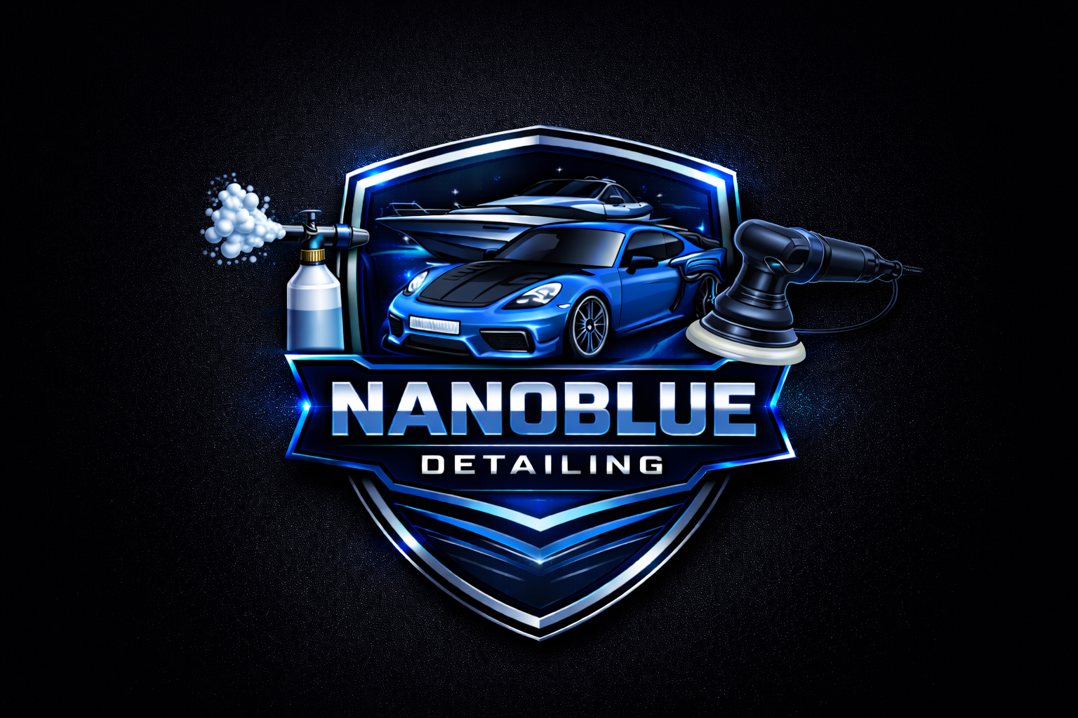 Nanoblue detailing logo