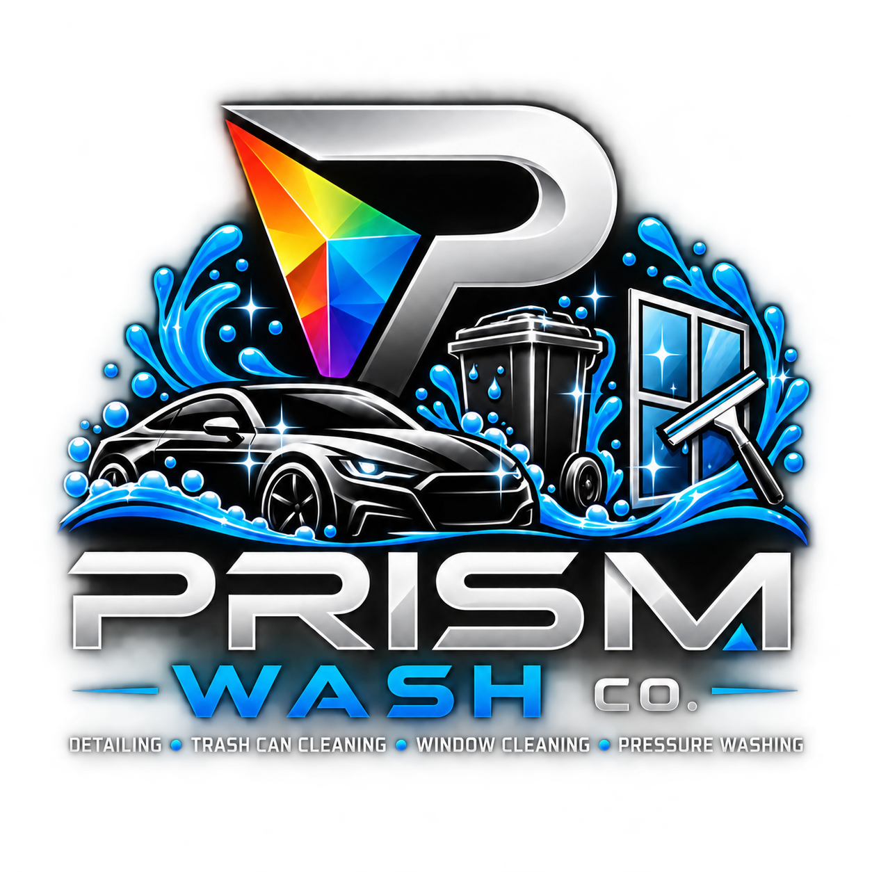 Prism Wash Company logo